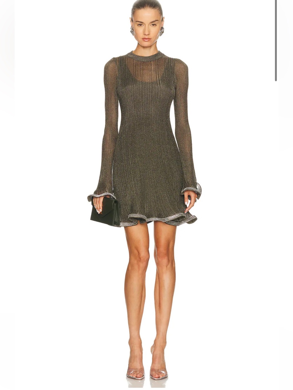 SIMKHAI Zelda Long Sleeve Mini Dress